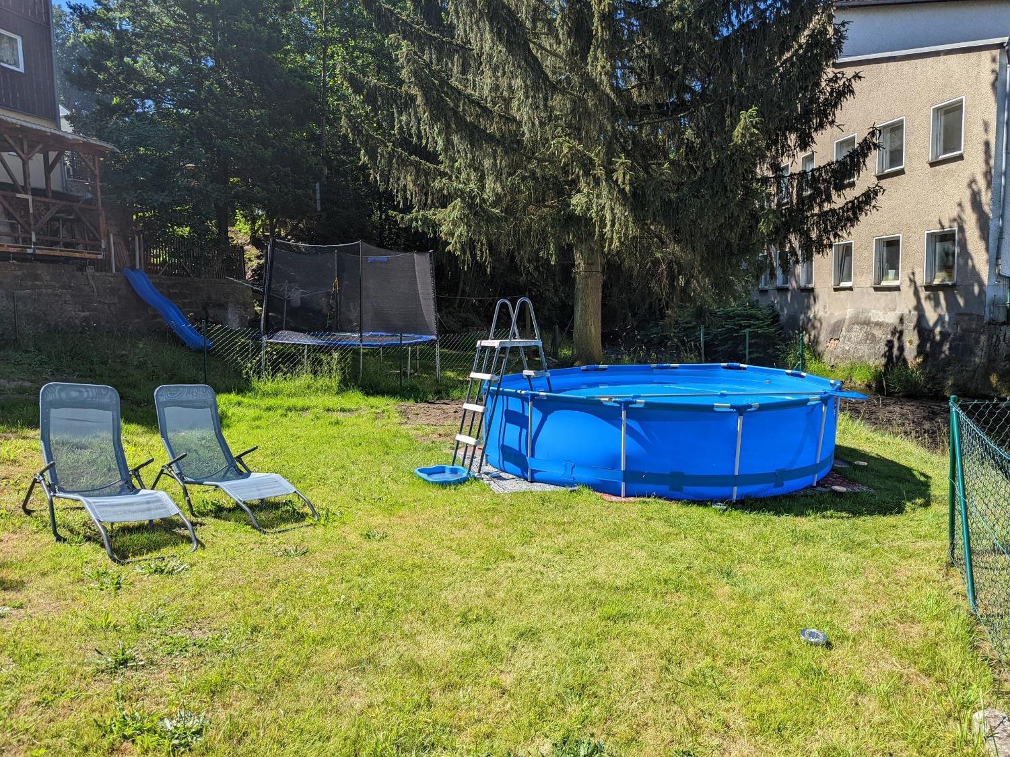 Hw2B - Urlaubsmagie - Wohlfuehlwohnung Mit Balkon, Pool, Sauna & Terrasse Sebnitz Exteriör bild