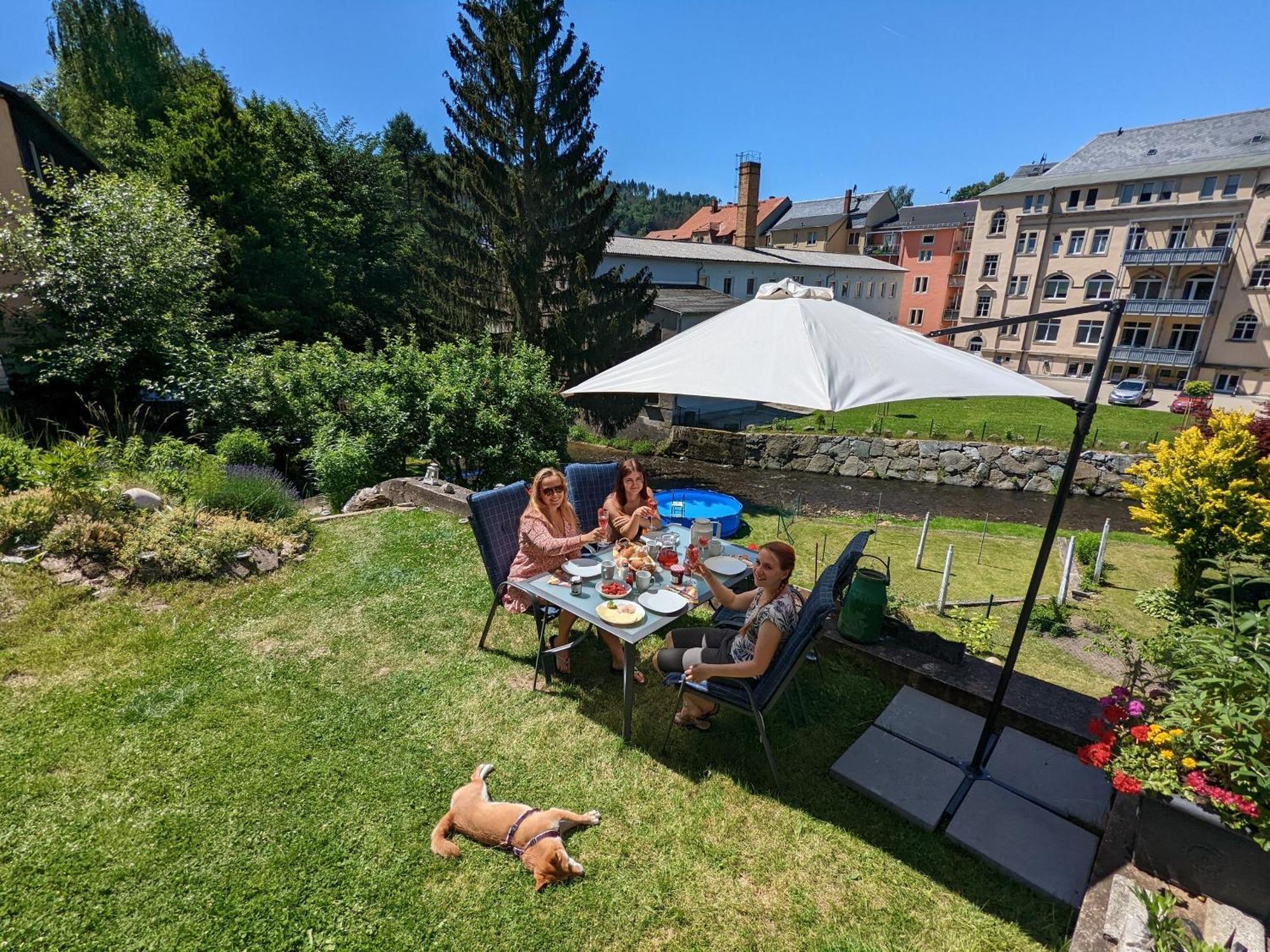 Hw2B - Urlaubsmagie - Wohlfuehlwohnung Mit Balkon, Pool, Sauna & Terrasse Sebnitz Exteriör bild
